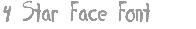 4 Star Face Font